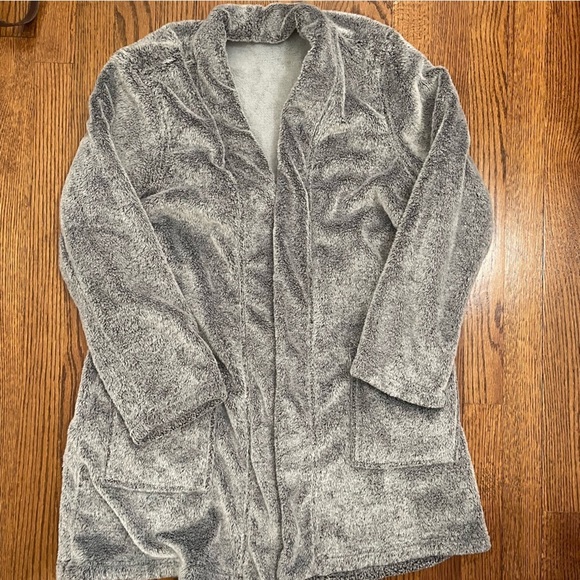 Natori Cardigan Style Lounger Sweater Size L/XL Gray - Picture 1 of 6